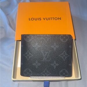 Louis Vuitton Black Monogram Canvas Bi-Fold Card & Key Holder